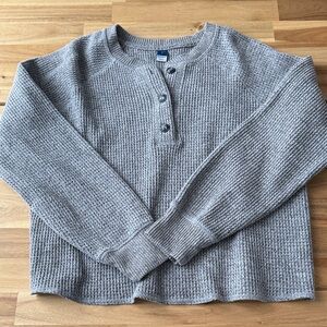Old Navy Waffle Knit Plush Long Sleeve Tee - size M